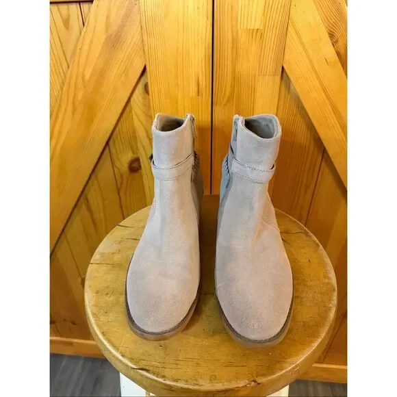 Baretraps Masey ankle booties suede Size 8.5M braided - Picture 2 of 7